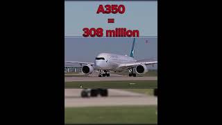 How much different aircraft cost avaition plane a340 a350 737 [upl. by Nnylireg]