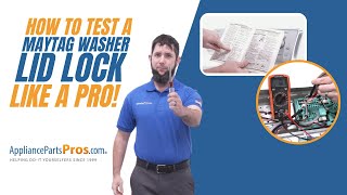 How To Test A Maytag Washer Lid Lock W10404050 [upl. by Drofkcor923]