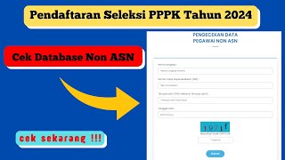 Cara Cek Data Non ASN di Database BKN [upl. by Hinch]