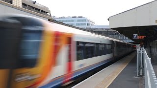 South West Trains Action at Wimbledon and Earlsfield [upl. by Auliffe493]