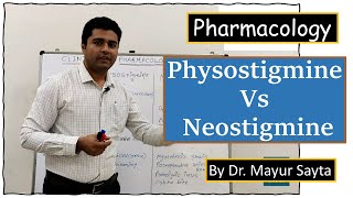 Physostigmine vs Neostigmine  Pharmacology  Physostigmine  Neostigmine [upl. by Suillenroc]