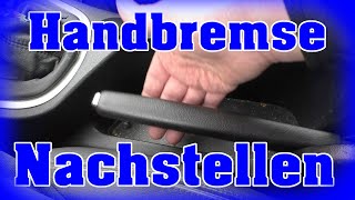 Peugeot 307 Handbremse nachstellen justieren 🔧 [upl. by Tremaine]