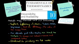 Fundamental of thermodynamics Chapter10 Irreversibility and Availability PART1 [upl. by Mikkel]