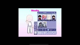 Tutorial on how to adjust your eyebrows and mouths￼ on Gacha life 2 gachaclub gacha gachalife2 [upl. by Quent844]