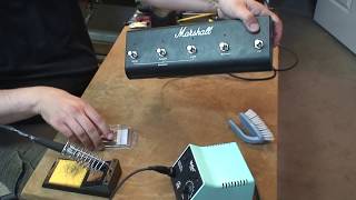 Marshall TSL Footswitch Switch RepairReplacement [upl. by Aicatsanna557]