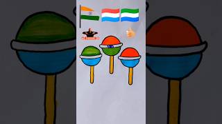 Flag painting republic day shorts draw artwork vido reels [upl. by Llenrahs786]