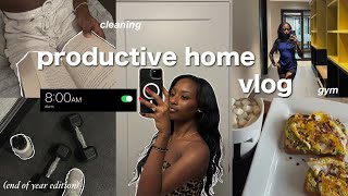 Productive HOME VLOG 🧺 resetting  deep cleaning  new reads [upl. by Anelej]