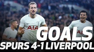 GOALS  Spurs 41 Liverpool [upl. by Storfer694]