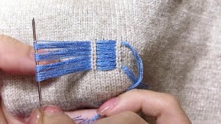 The Amazing Way to Fix a Hole in a Sweater [upl. by Summers]