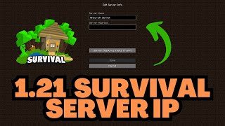 Minecraft 121 Survival Server IP Address [upl. by Soalokcin]