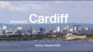 Streets of Cardiff  Summer 2023  45 Minutes Raw Footage all around Cardiff [upl. by Glad]