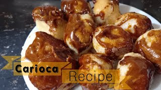 Carioca sticky rice ball with caramel glaze 3ingredients Recipe [upl. by Acinomed]