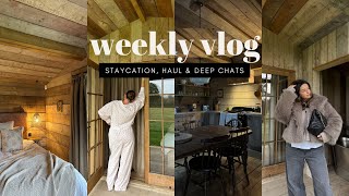 WEEKLY VLOG  a gorg staycation current thoughts amp feelings and a DLouise jewellery haul [upl. by Anileve]