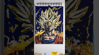 Goku 🔥 painting drawing shorts youtubeshorts trending dragonball anime goku [upl. by Tearle]