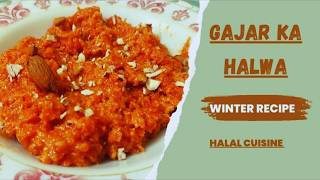 Gajar Ka Halwa  Street Style Carrot Halwa Recipe  Winter Special Pakistani Dessert [upl. by Redle]