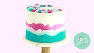 Layered Buttercream Ombrè Cake Tutorial [upl. by Crotty792]