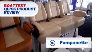 Pompanette Helm Seating 2022  Sneak Peek by BoatTESTcom [upl. by Ariec]