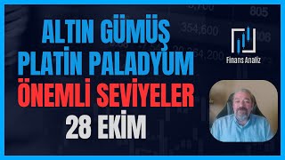 ALTIN GÜMÜŞ PLATİN PALADYUM YORUMLARI  DÜZELTMELERE DİKKAT  25 EKİM [upl. by Balkin]