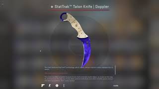 StatTrak Talon Knife  Doppler saphire unboxingwtf [upl. by Slaughter]