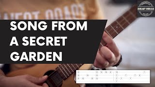 song from a secret garden Ukulele with TAB [upl. by Seabury62]