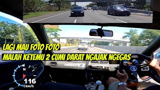 cumi darat ngajakin galant vr4 ngegas ditol gimana hasilnya [upl. by Hctud]