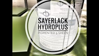 Sayerlack Hydro Plus Pigmented 5 sheen [upl. by Ardnassak846]