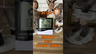 Zimowy Test Powietrzna Pompa Ciepła pompaciepła [upl. by Klenk]