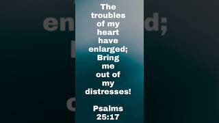 The troubles of my heart have enlarged Bring me out of my distresses Psalms 2517 [upl. by Giorgi]