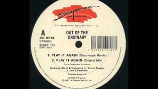 Out Of The Ordinary  Play It Again Original Mix [upl. by Jacobson]