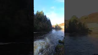 New Lanark The Falls Of Clyde Scotland scotland waterfall [upl. by Lanrev]