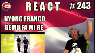 NYONG FRANCO  GEMU FA MI RE  BRAZILIAN REAKSI LAGU INDONESIA REACTION [upl. by Debora]