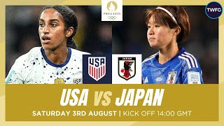 USA VS JAPAN LIVE  WOMENS FOOTBALL OLYMPICS  TFC LIVE [upl. by Farmer]