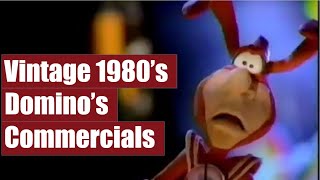 Old Dominos Pizza Commercials from the 1980s  Avoid the Noid [upl. by Noslen]