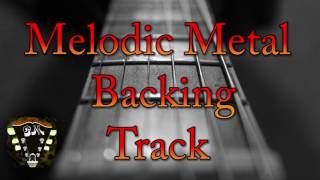 Melodic Metal Backing Track Em [upl. by Notrom]