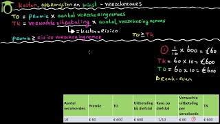 Verzekeraars  opbrengsten kosten en winst economie uitleg [upl. by Armahs]