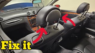 Mercedes electric headrest adjustment faulty Step by step guide to fix [upl. by Earal]