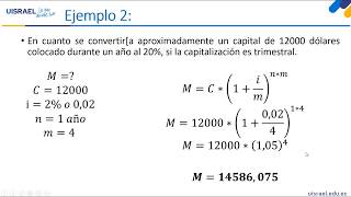 Matematica Financiera Semana 3 Interés Compuesto [upl. by Shushan806]