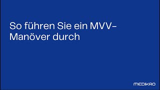 Durchführung der MVVSpirometrie Manöver der maximalen freiwilligen Durchatmung [upl. by Amadas]