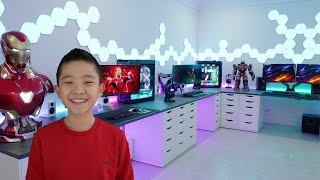 NEW Gaming Room Tour 2023 Calvin CKN [upl. by Zacharie]