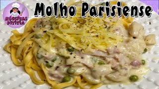 🍝 MACARRAO PARISIENSE  FETUCCINE Talharim [upl. by Santini540]