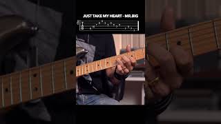 Just take my heart intro lesson with Tabs  MrBig [upl. by Slohcin]