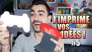 JIMPRIME UNE MANETTE DE PS4 UNE PORSCHE UN PC PORTABLE   VOS IDÉES 5 [upl. by Ilagam500]