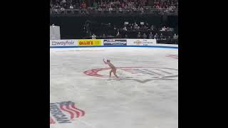 Amber Glenn’s winning triple axel at the 2024 US Figure Skating Championships [upl. by Nodarb772]