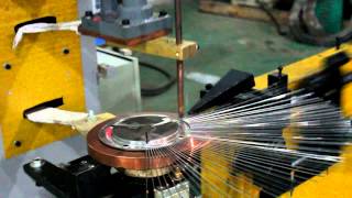 inner ring spot welding machine  electric fan guard machine [upl. by Elgna]