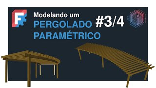 Pergolado paramétrico no FreeCAD  Pilares [upl. by Garnet]