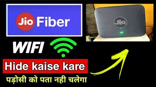 How to hide jio fiber wifi ssid  Jio fiber wifi ko hide kaise kare full process tricks [upl. by Alaham]