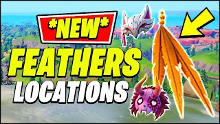 ALL FEATHERS Locations Fortnite Chapter 3 [upl. by Farlay]