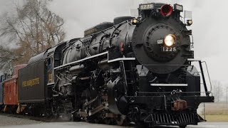 4K Pere Marquette 1225  Return of the REAL Polar Express [upl. by Toshiko]