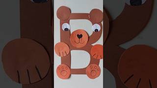 Letter B Bear Craft for Kids  Fun Alphabet Activity [upl. by Ocirne]