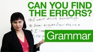 Basic English Grammar  Can you find the errors [upl. by Filberto]